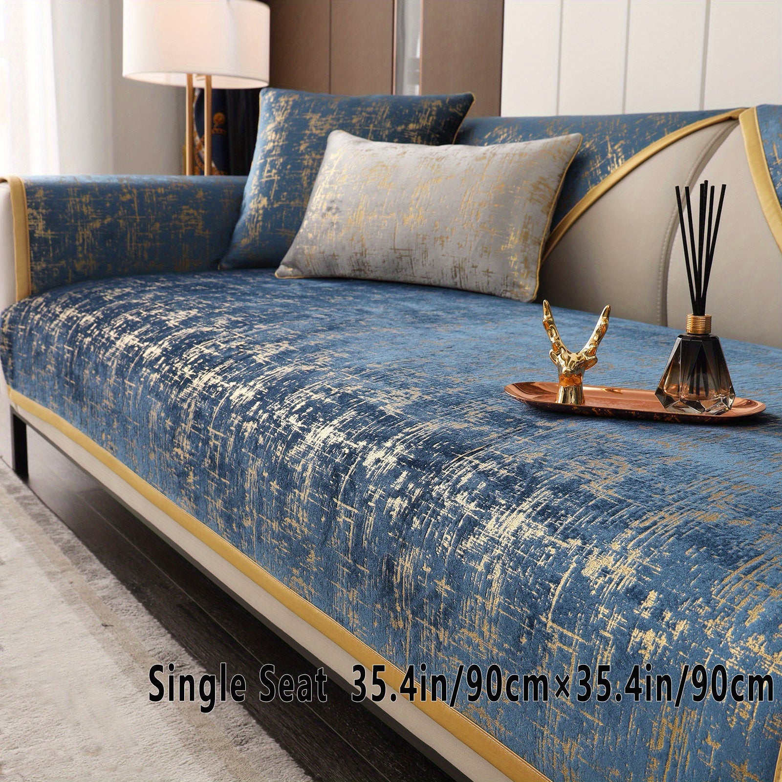 Modern Chenille Sofa Slipcover Non Slip Furniture Protector