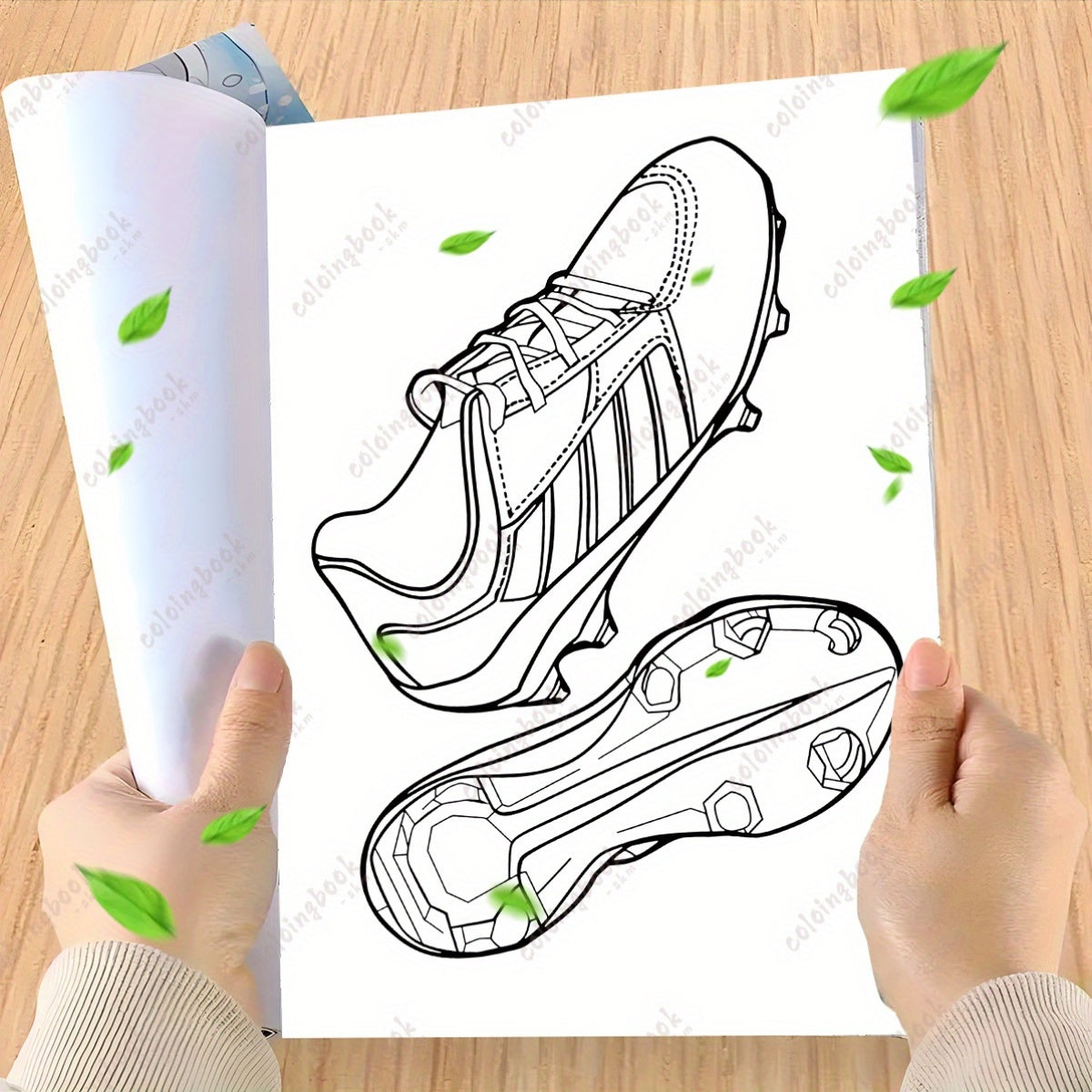 Football Shoe Coloring Book - 22 Pages of Soccer Cleat Art - Ideal Adult Gift