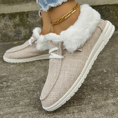 Women's Faux Fur Snow Boots Warm & Non-slip