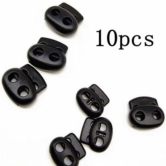Plastic Cord Locks DIY Spring Stop Fastener Lanyard Cord Clips Buttons