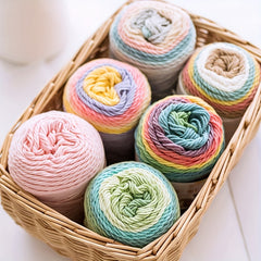 5 Strand Rainbow Yarn for Knitting & Crocheting DIY Projects