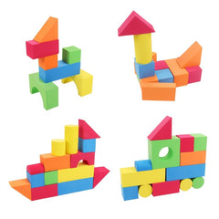 30/46pcs Bubble Blocks: Shapes & Sizes, Bright Colors, Building