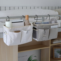 Canvas Bedside Storage Hanging Bag - Cotton Linen Fabric Home Decor Gift
