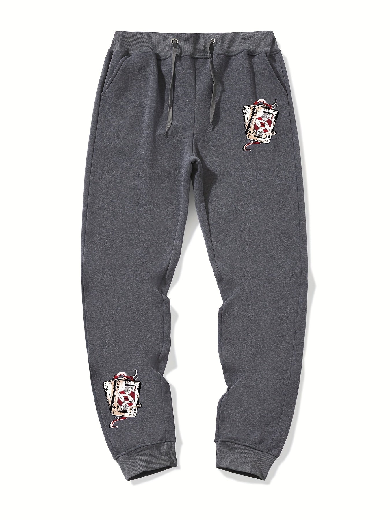 Men's Drawstring Sweatpants With Pockets Loose Casual Jogger Pants