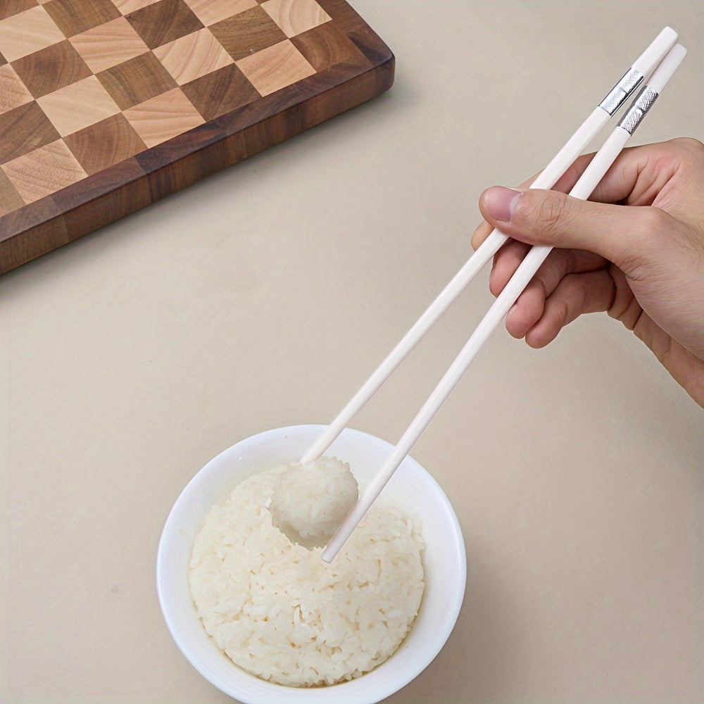 5 Pairs Reusable Metal Chopsticks for Outdoor and Home Use