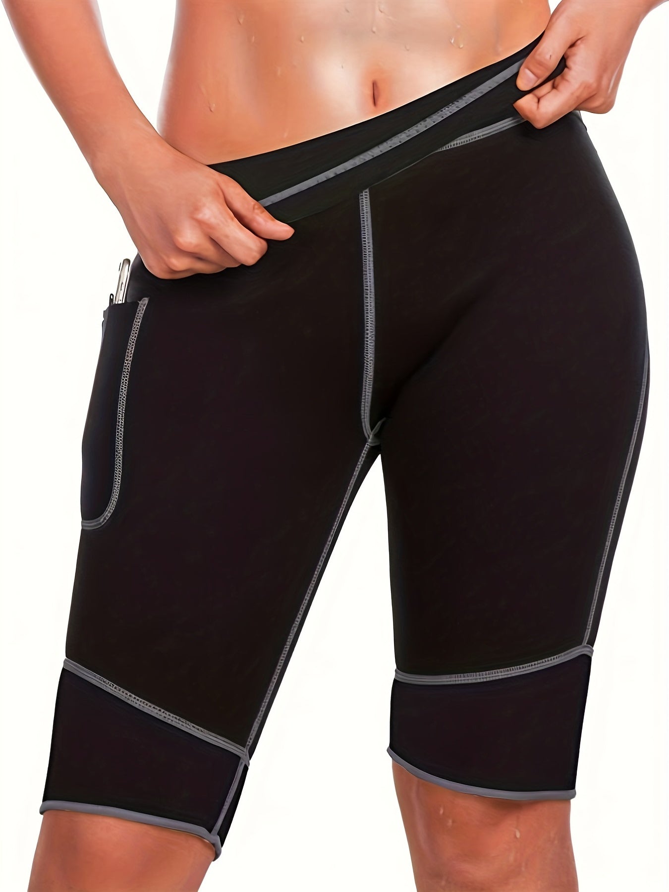 Women's Neoprene Sauna Sweat Shorts Weight Loss Body Shaper Yoga Leggings
