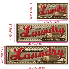 Non Slip Laundry Rug Mat For Laundry Room Decor Washable Runner Rugs