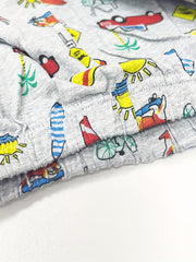 Cartoon Car Boys Quick Dry Summer Outdoor Shorts