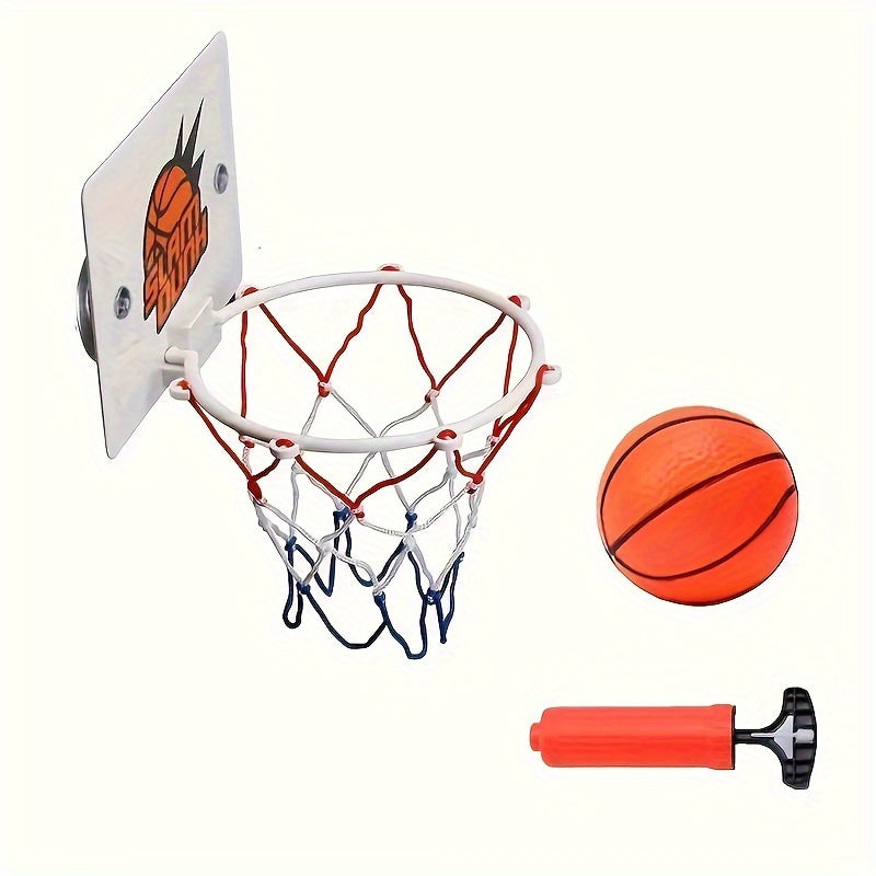 Mini Basketball Stand Set with Ball & Pump for Home & Office Fun