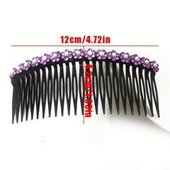Crystal Comb Clip Hair Accessories Rhinestone Hairpin for Women Girls