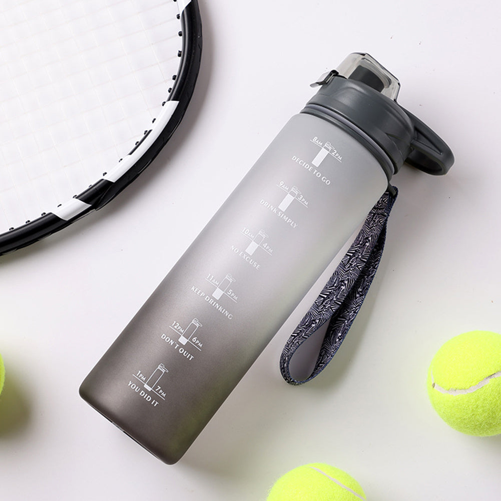 1000ml Gradient Sports Water Bottle with Time Marker