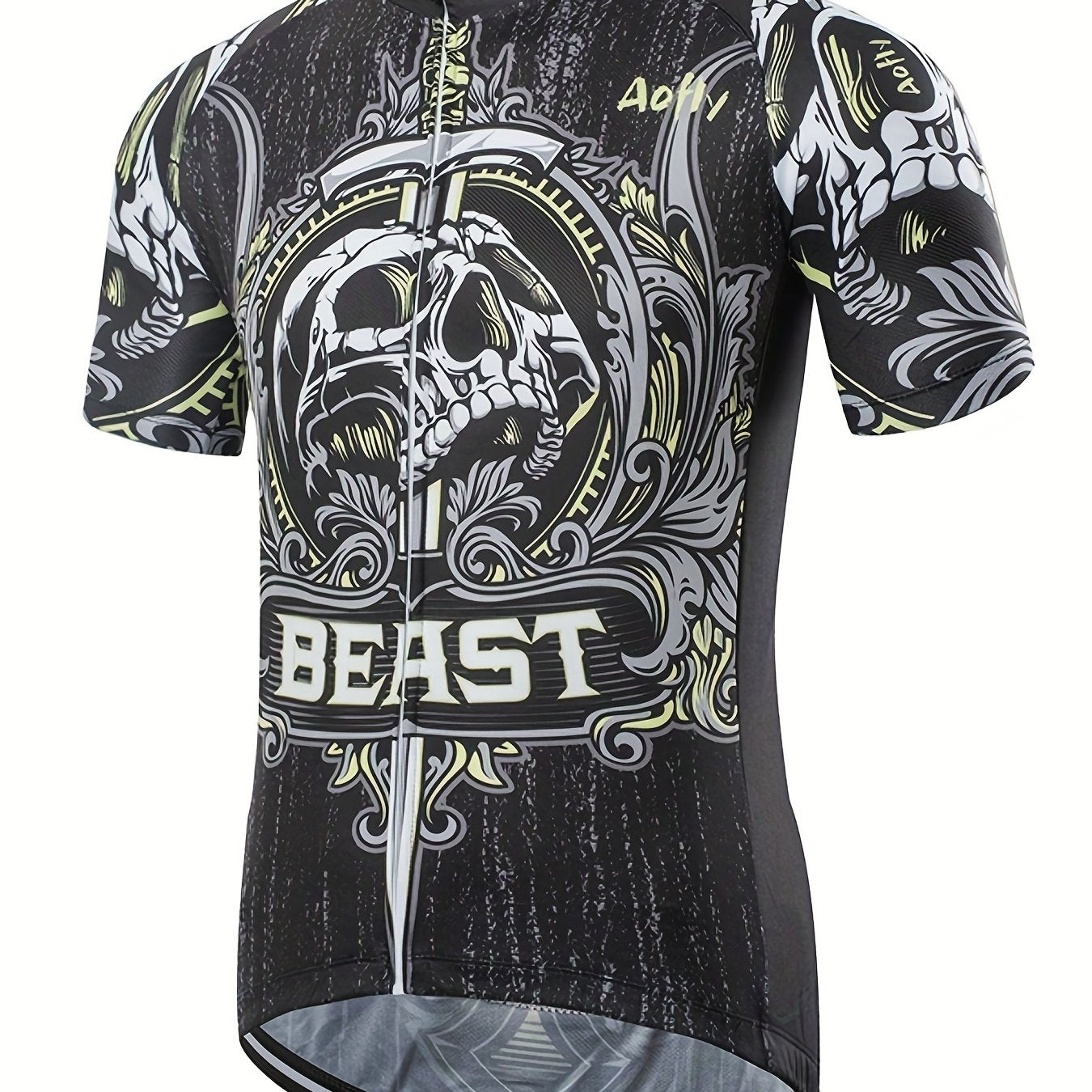 Men's Quick Dry Cycling Jersey with Rear Pocket