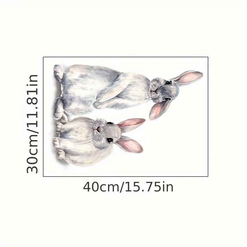 Cute Rabbit Wall Sticker 30x40cm