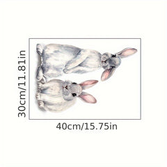 Cute Rabbit Wall Sticker 30x40cm