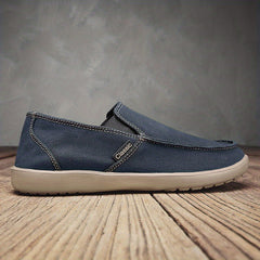 Men's Slip On Canvas Shoes Lightweight Breathable Casual Flats