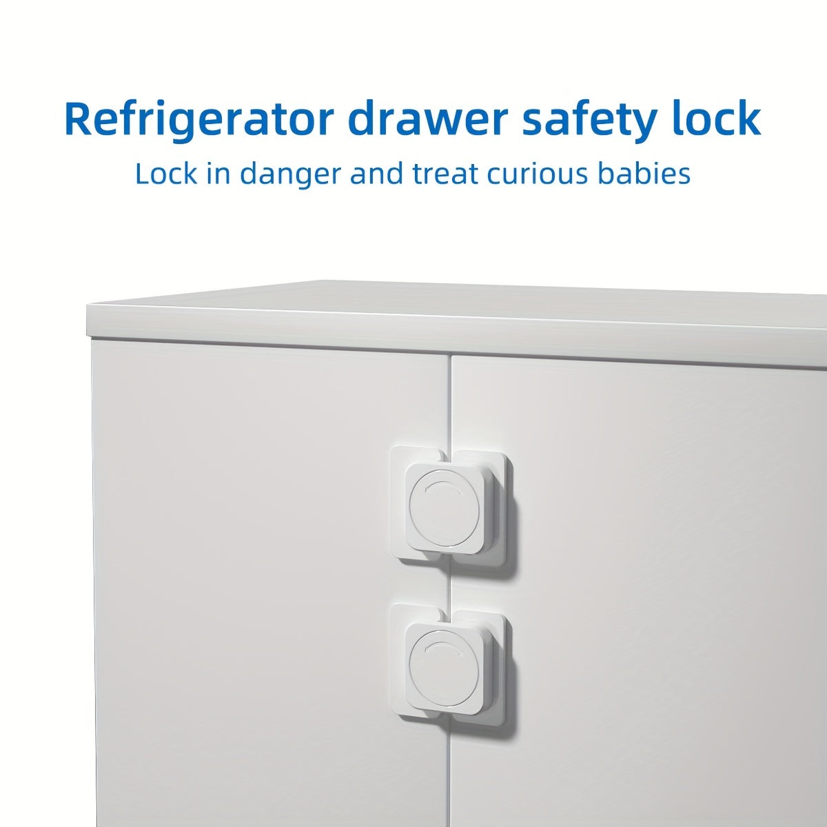 2pcs Child Safety Locks Refrigerator Door Lock Baby Anti-Pinching Hand