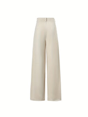 Corduroy Straight Button Front Pants for Women