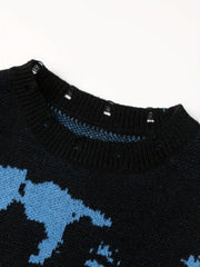 Men's Knitted Sweater Crew Neck Pullover for Fall Winter