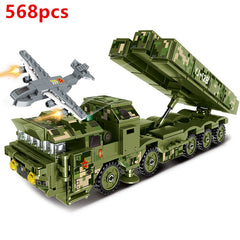 Military Toys Building Blocks Set Truck Model Helicoper Bricks Toy Assemble Army
