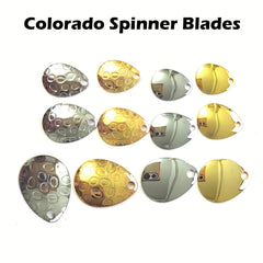 30pcs Spinner Baits Metal Lure Making Supplies Fishing Accessories