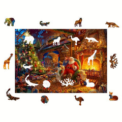 Fire Santa Claus Jigsaw Puzzle Birthday Gift