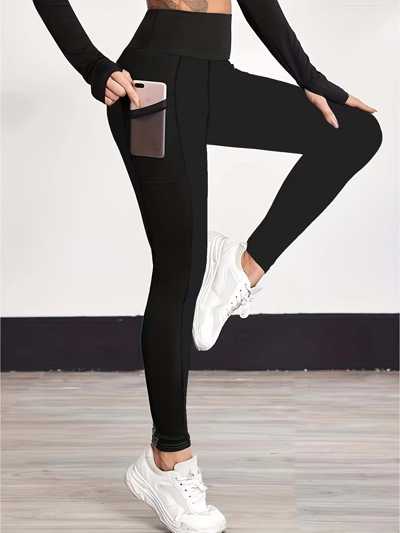 3 Pack Plus Size Sports Leggings Set Women's Plus Size Yoga Pants 3pcs Set