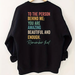 Letter Print Crew Neck Sweatshirt for Women