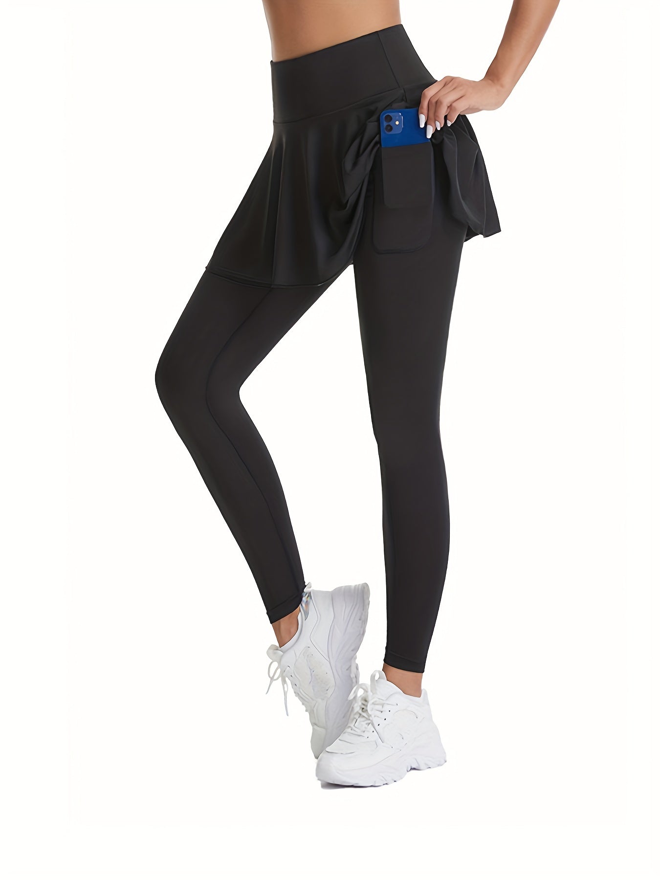 2 in 1 Sport Skorts Quick Dry Running Tennis Skirts With Leggings
