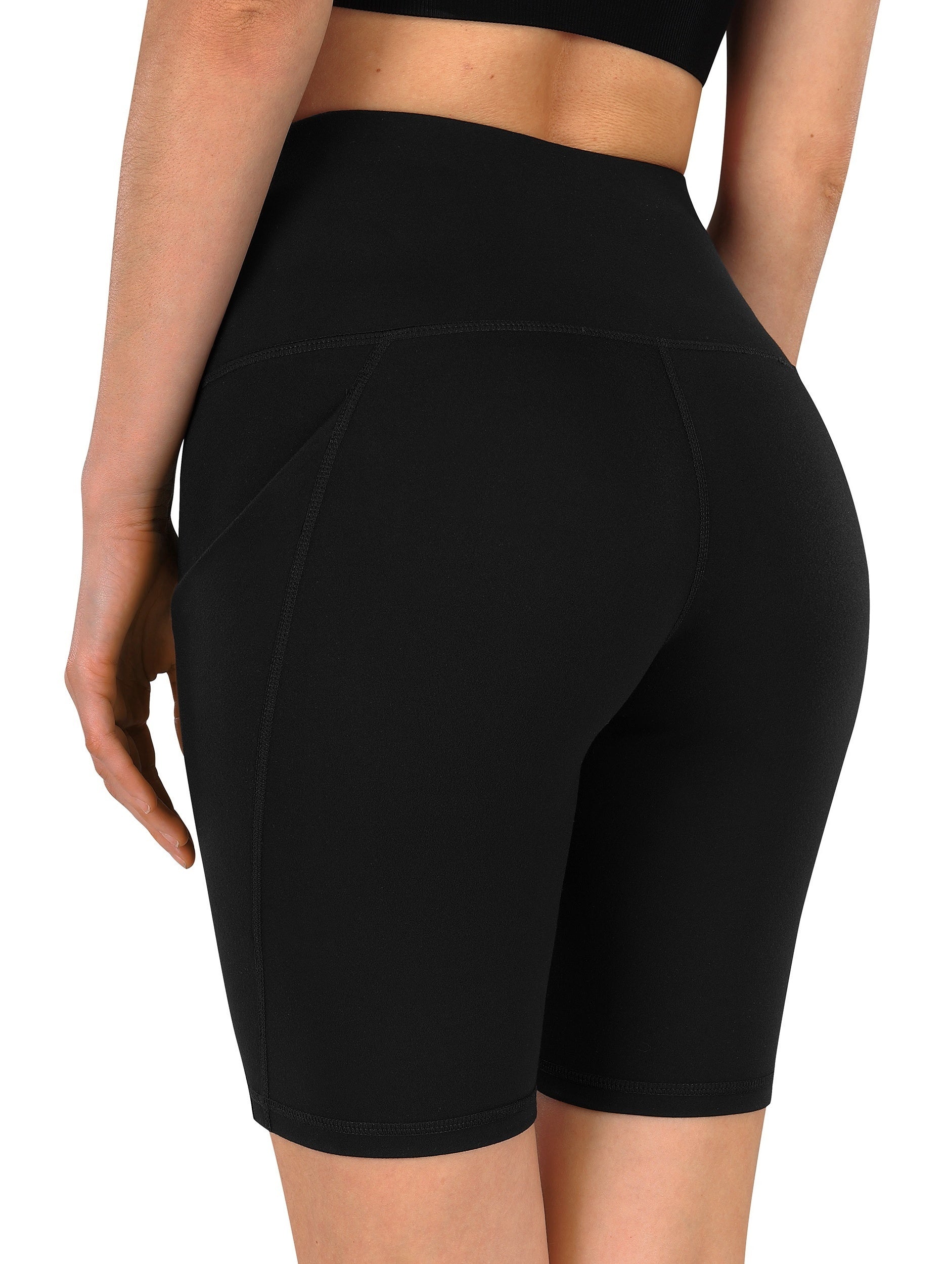 High Waist Quick Drying Sports Shorts with Pocket for Running Yoga Fitness