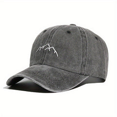Mountain Embroidery Baseball Cap Vintage Sun Hat Outdoor Snapback Hip Hop Cap
