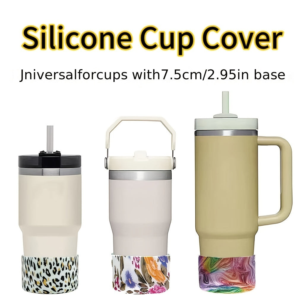 Silicone Cup Bottom Protective Sleeve Non slip Insulated Mug Tumbler Sleeve