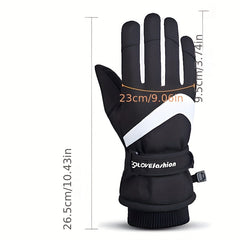 Thickened Warm Skiing Gloves Waterproof Touch Screen Winter Snow Gloves