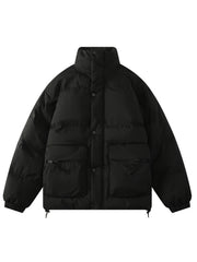 Casual Puffer Coat Warm Jacket for Winter Sports Women