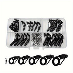35pcs Mixed Sizes Sea Fishing Rod Guides Fishing Rod Tip Rings