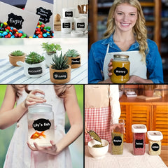 Waterproof Kitchen Stickers for Seasoning Storage Cans