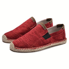 Men's Slip On Canvas Shoes Casual Flats Breathable Jogging