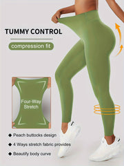 High Waist Butt Lifting Yoga Pants Moisture Wicking Leggings