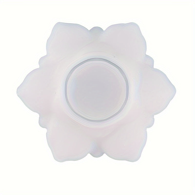 Lotus Tealight Candle Holders Resin Mold Flower Epoxy Casting Silicone DIY
