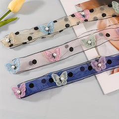 6pcs Wedding Headwear with Pearls and Butterflies