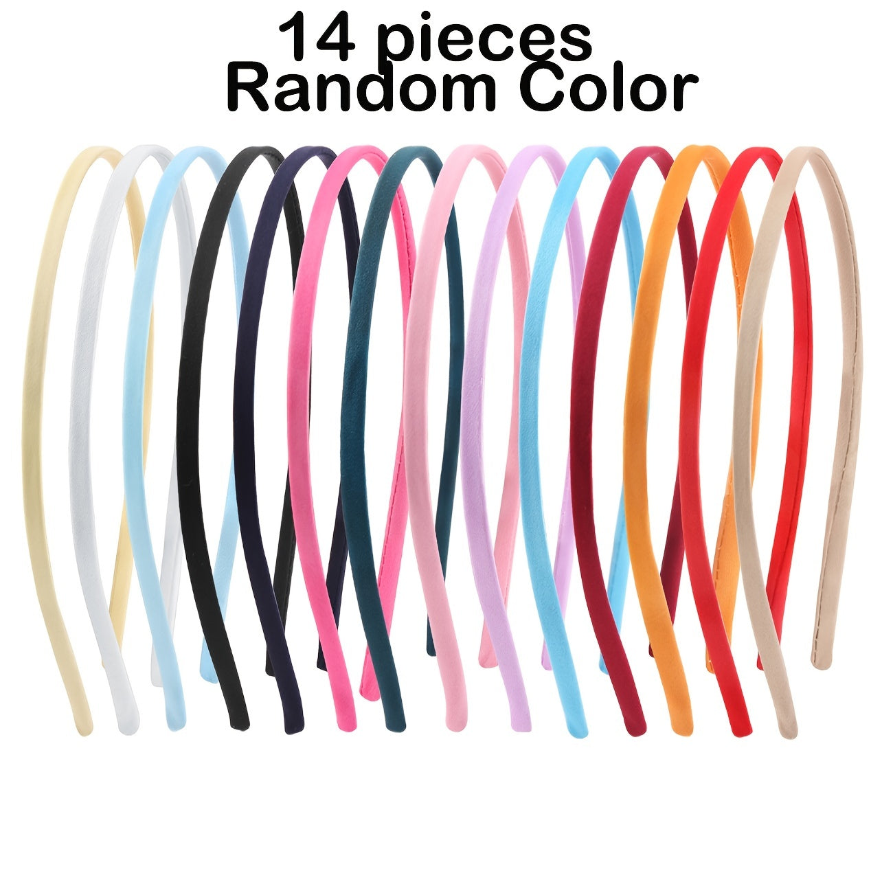 14pcs Invisible Hair Hoop Headwear Hair Accessories For Girls