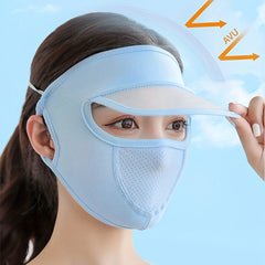 Sunscreen Mask With Brim UV Protection Outdoor Cycling Mask