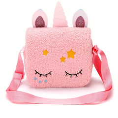 Kids Cartoon Shoulder Bag Plush Crossbody Bag