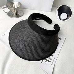 Straw Visor Hat UV Protection Sun Hat for Women