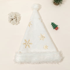 Golden Snowflake Christmas Hat for Parties and Stylish Look