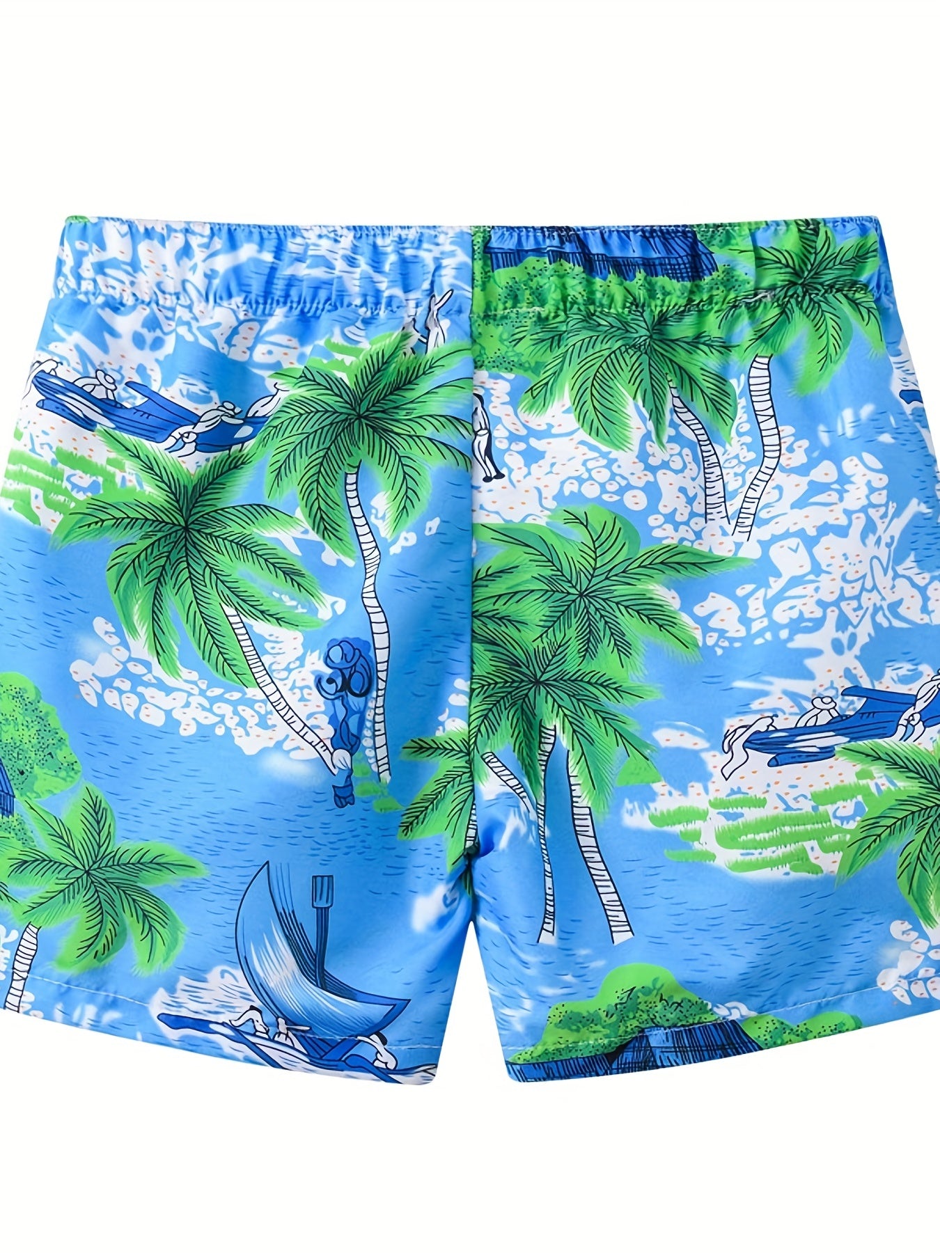 Toddler Boys Coconut Forest Graphic Swim Trunks