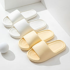 Men's Solid Slides Non Slip Slippers Open Toe Shoes