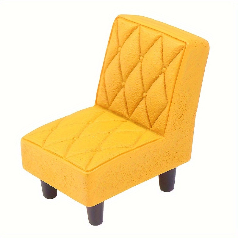 1/12 Dollhouse Resin Stool Mini Chair Toy