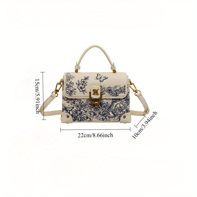 Women's Beige Crossbody Bag with Detachable Strap