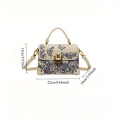 Women's Beige Crossbody Bag with Detachable Strap