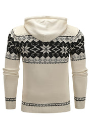 Men's Casual Hooded Slim Fit Pullover Sweater